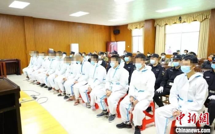 圖為庭審現(xiàn)場?！|蘭法院 攝