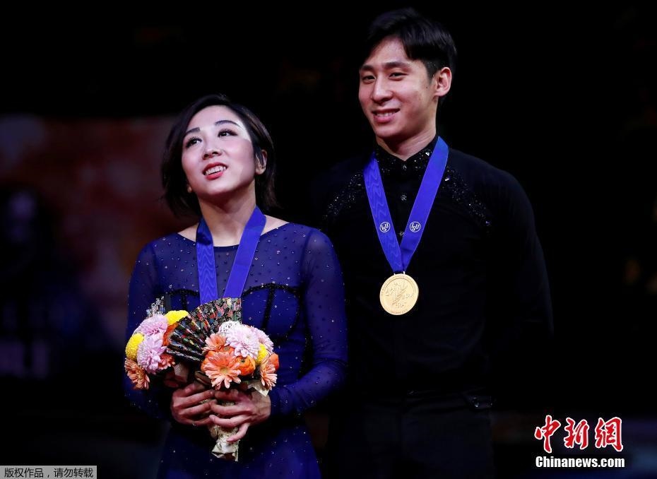 資料圖：隋文靜/韓聰奪冠。