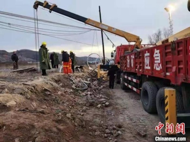 救援現(xiàn)場。 現(xiàn)場工作人員 供圖