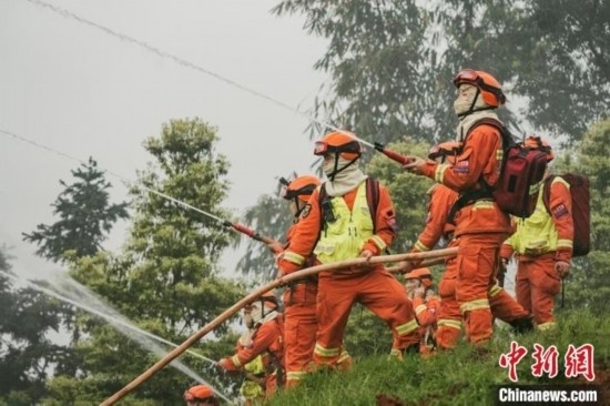 演練現(xiàn)場(chǎng)。瀘州消防供圖