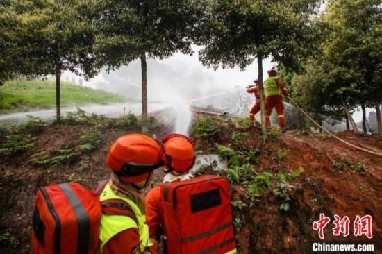 演練現(xiàn)場(chǎng)。瀘州消防供圖