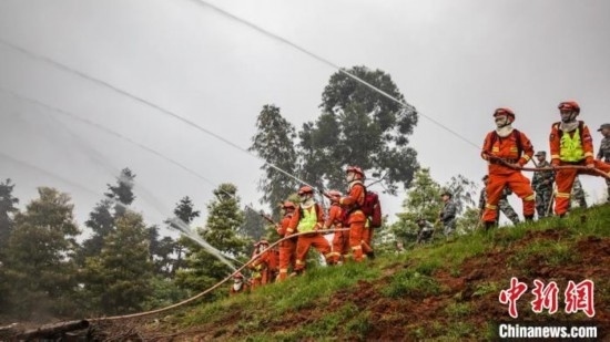 演練現(xiàn)場(chǎng)。瀘州消防供圖