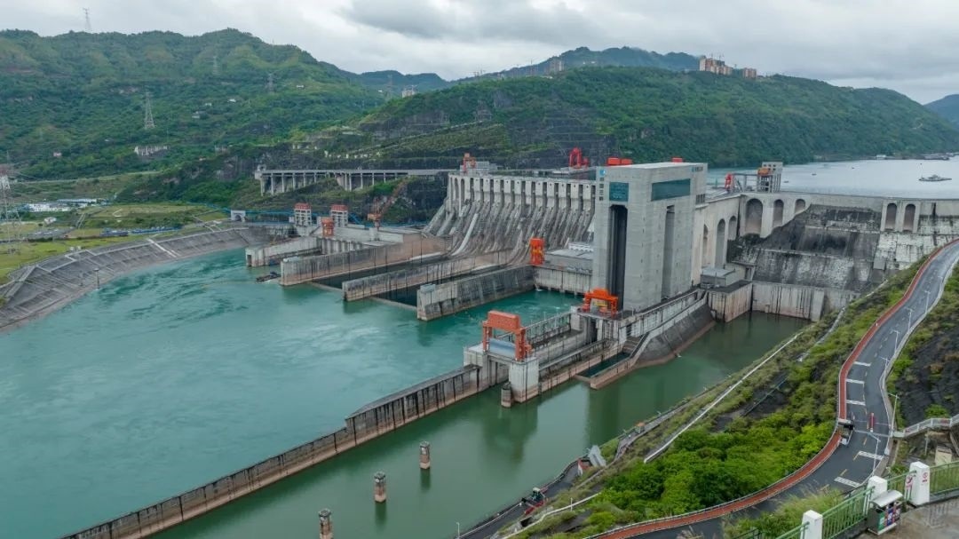 航拍向家壩升船機(jī)。受訪者供圖