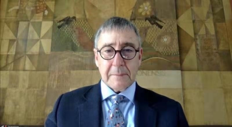 里斯本大學(xué)孔子學(xué)院葡方院長若昂·巴雷羅。中國駐葡萄牙大使館供圖