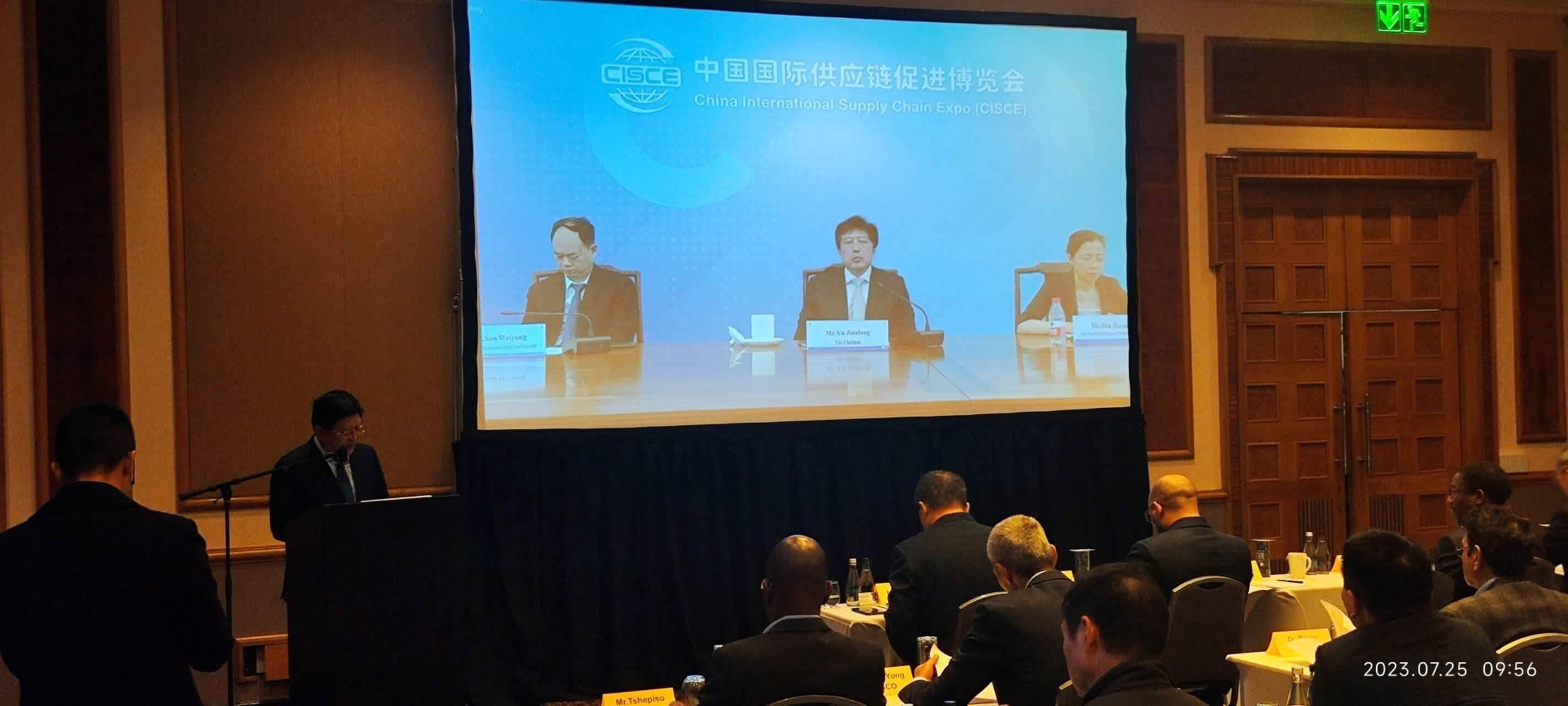 唐中東總領事致辭。圖片來源：貿(mào)促會