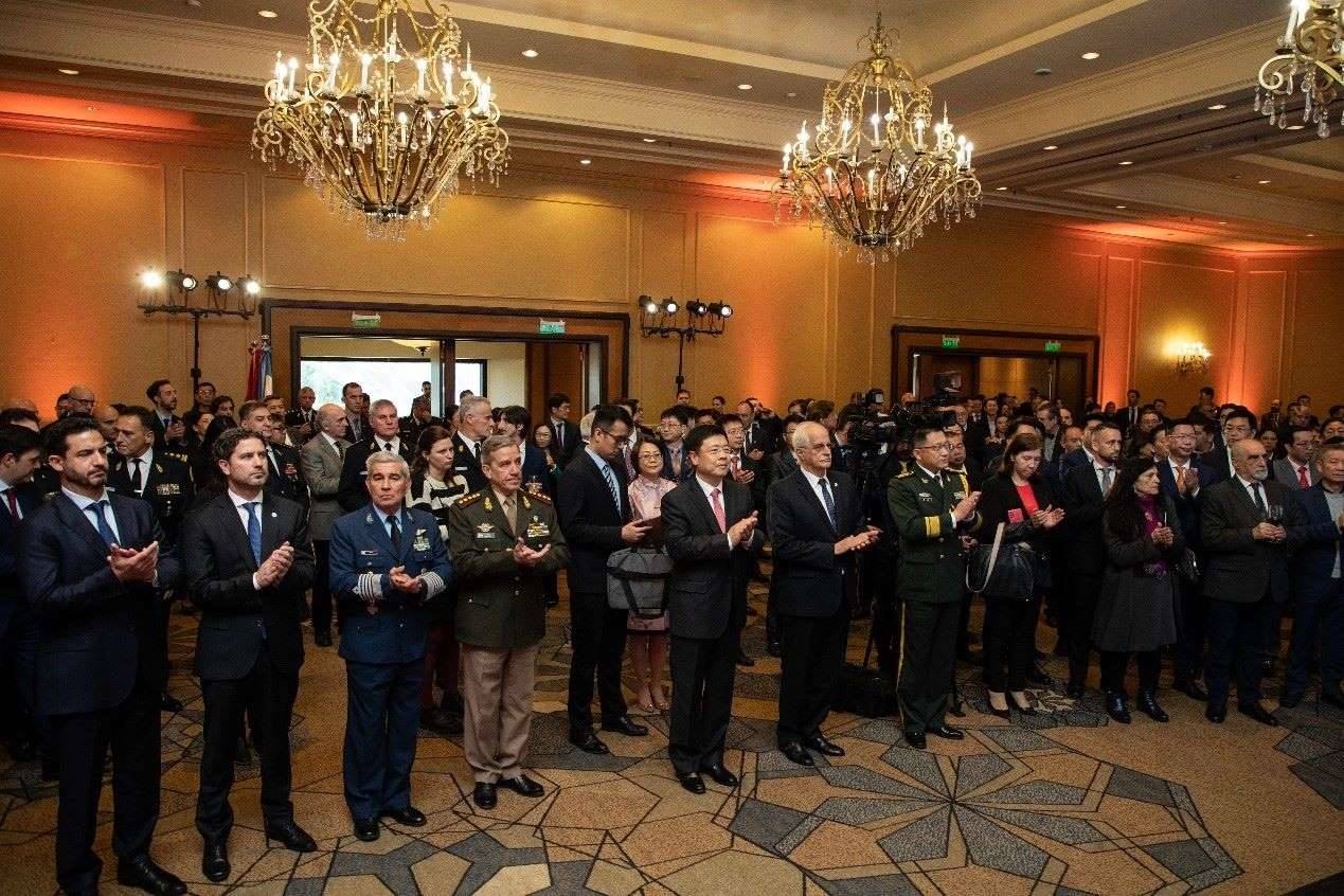 招待會(huì)現(xiàn)場(chǎng)氣氛熱烈友好。中國(guó)駐阿根廷大使館供圖