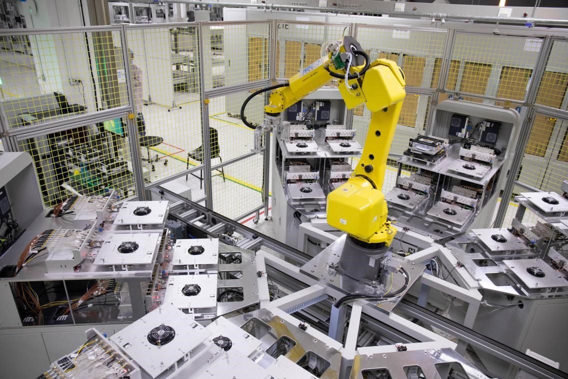 中興通訊“5G全連接智能工廠”。受訪者供圖