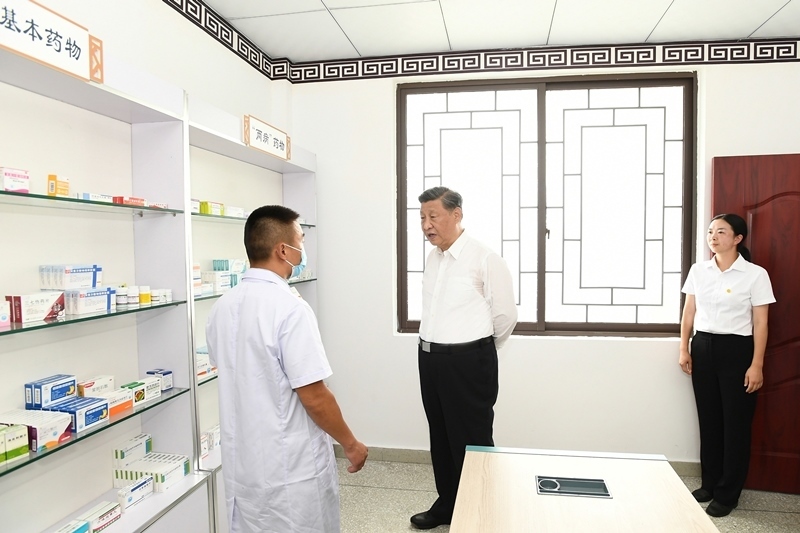 2022年6月8日，習(xí)近平總書記在四川眉山東坡區(qū)太和鎮(zhèn)永豐村考察。