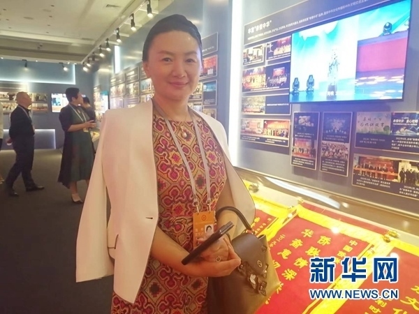 英國川商聯(lián)合總會會長宋汶栗。新華網(wǎng)記者 侯強 攝