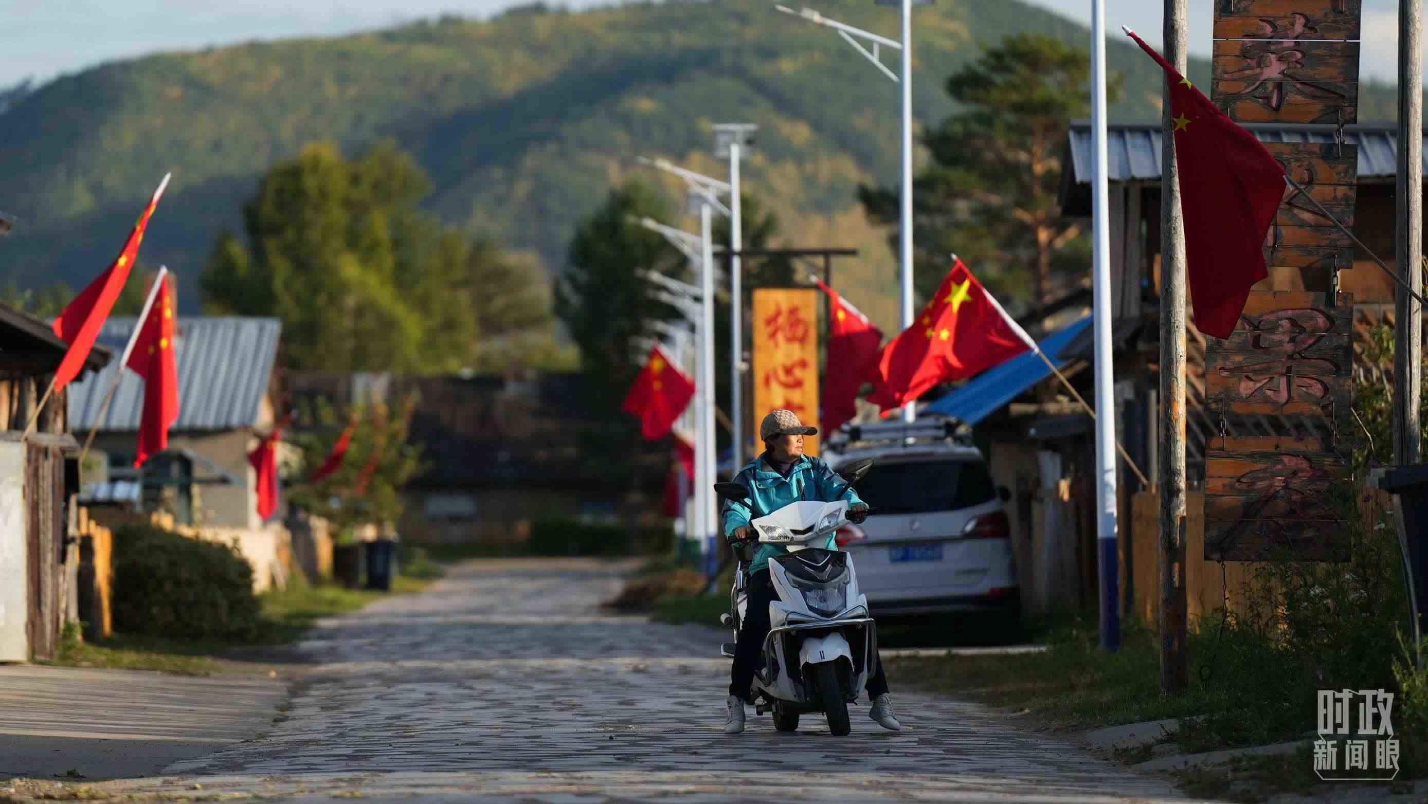 △北極村里民宿眾多。（總臺(tái)國(guó)廣記者李晉拍攝）