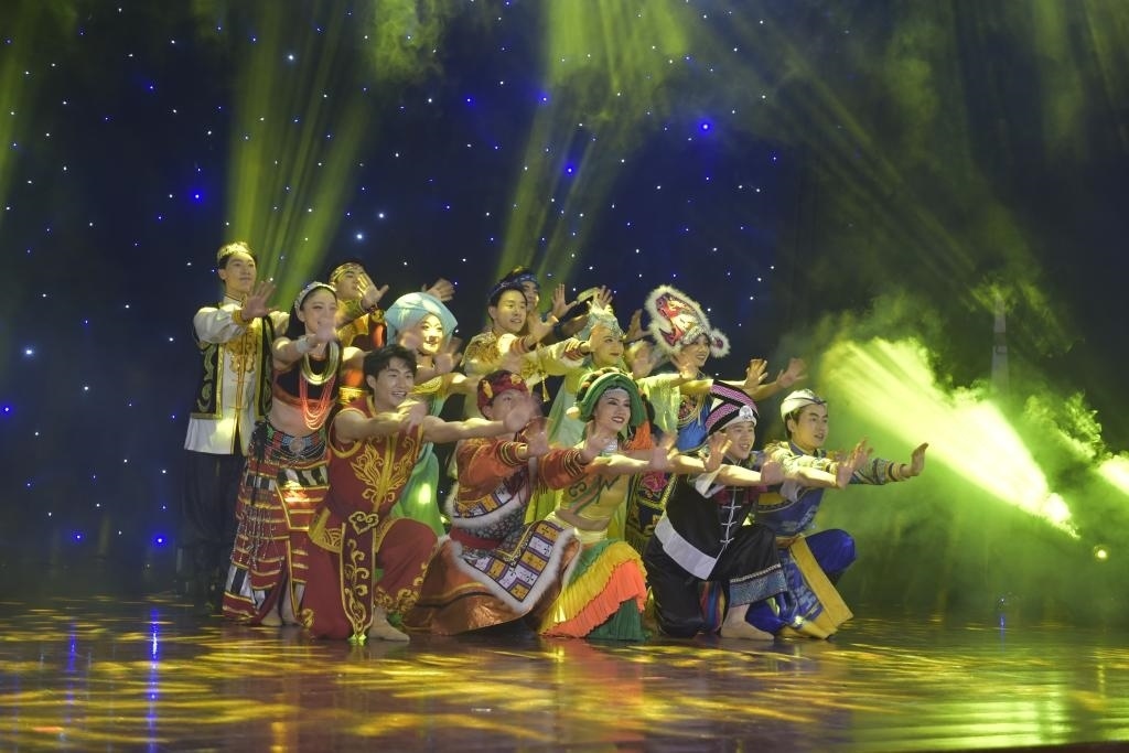 5月27日，演員在柬埔寨金邊真臘歌劇院演出。