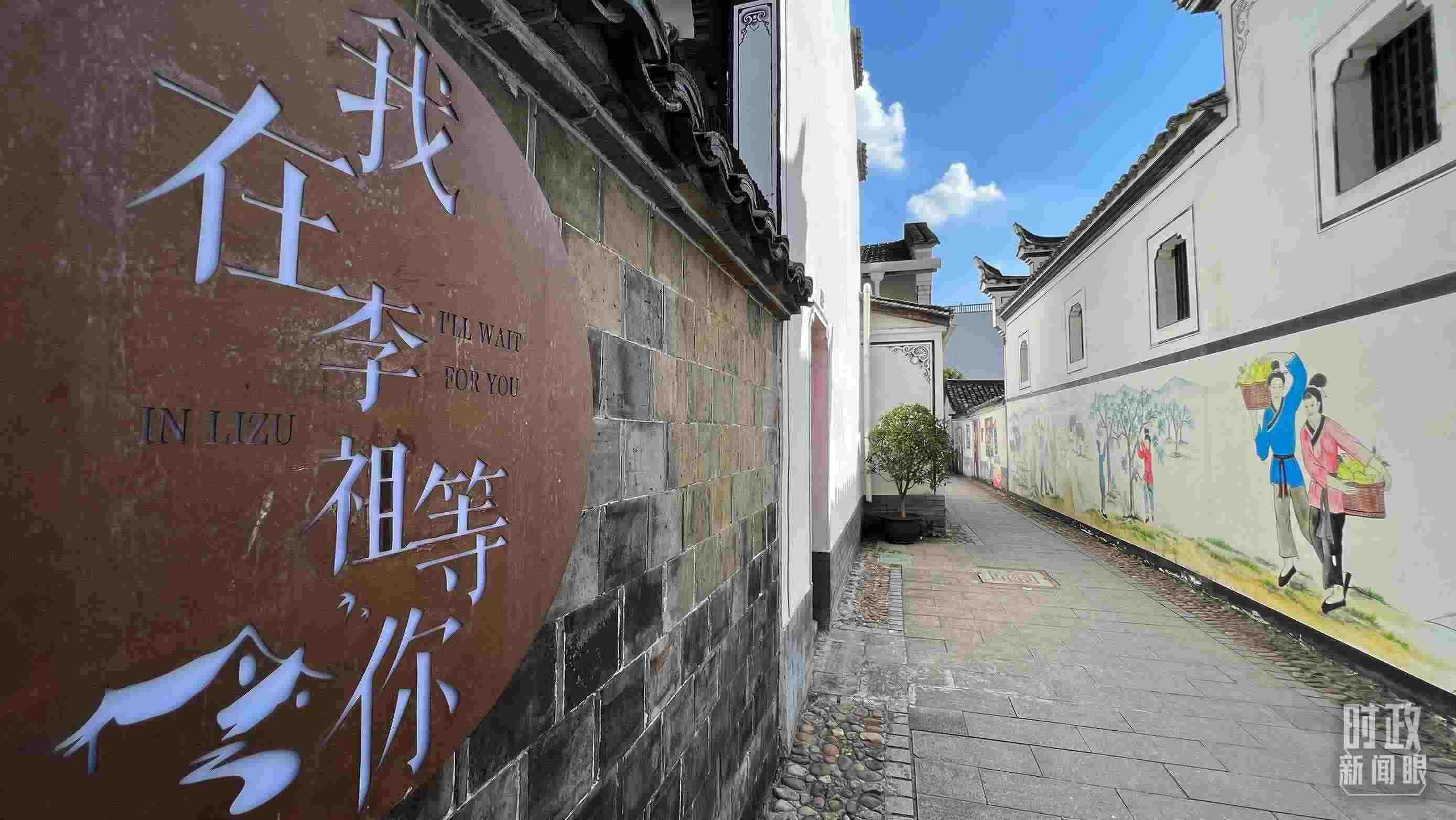 △村內(nèi)干凈整潔的小巷子。（總臺央視記者李煒拍攝）