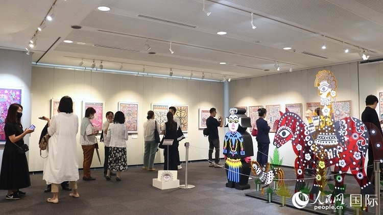 到場(chǎng)民眾觀看展覽。人民網(wǎng) 許可攝