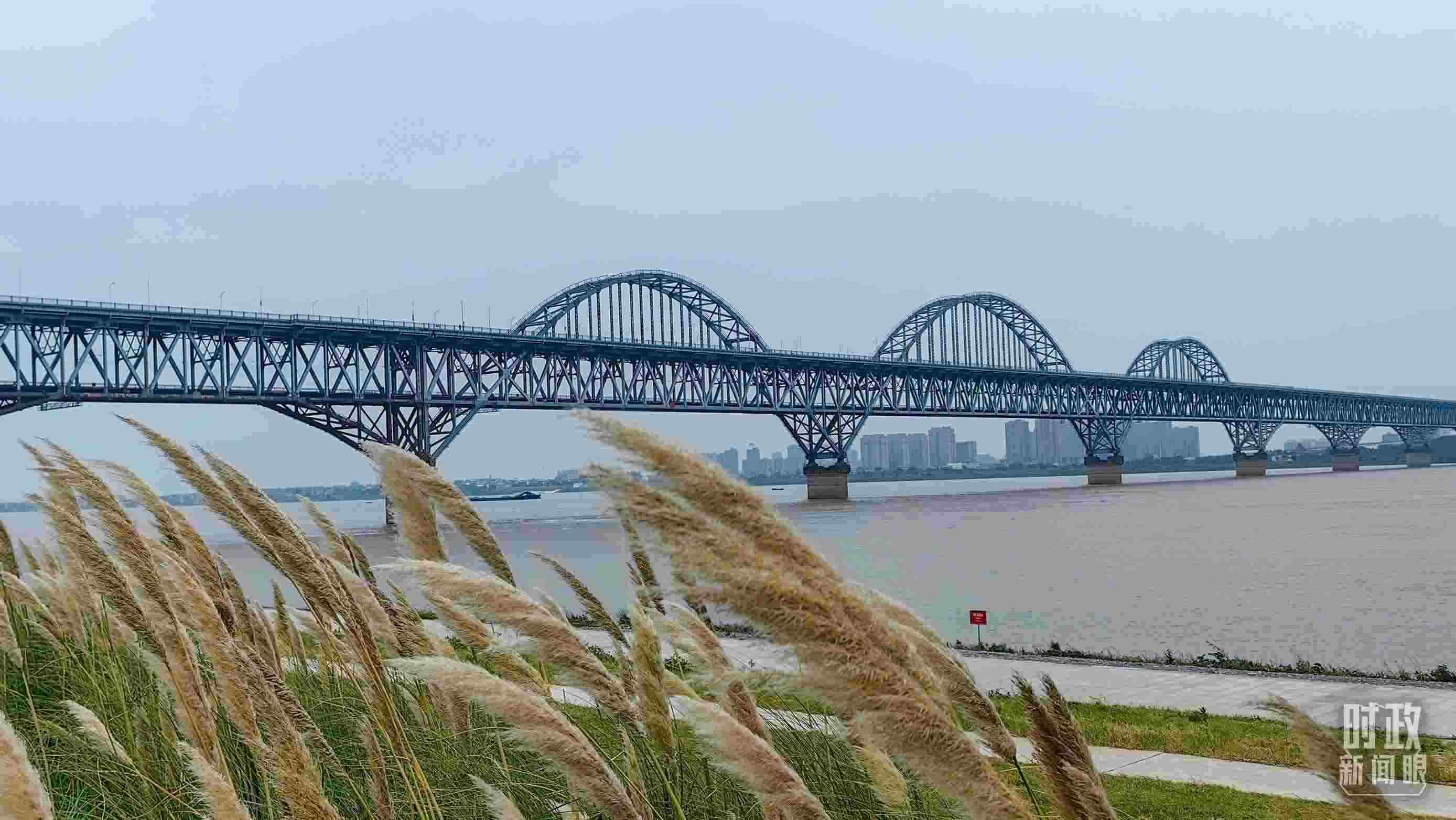 △長江國家文化公園九江城區(qū)段。（總臺央視記者段德文拍攝）