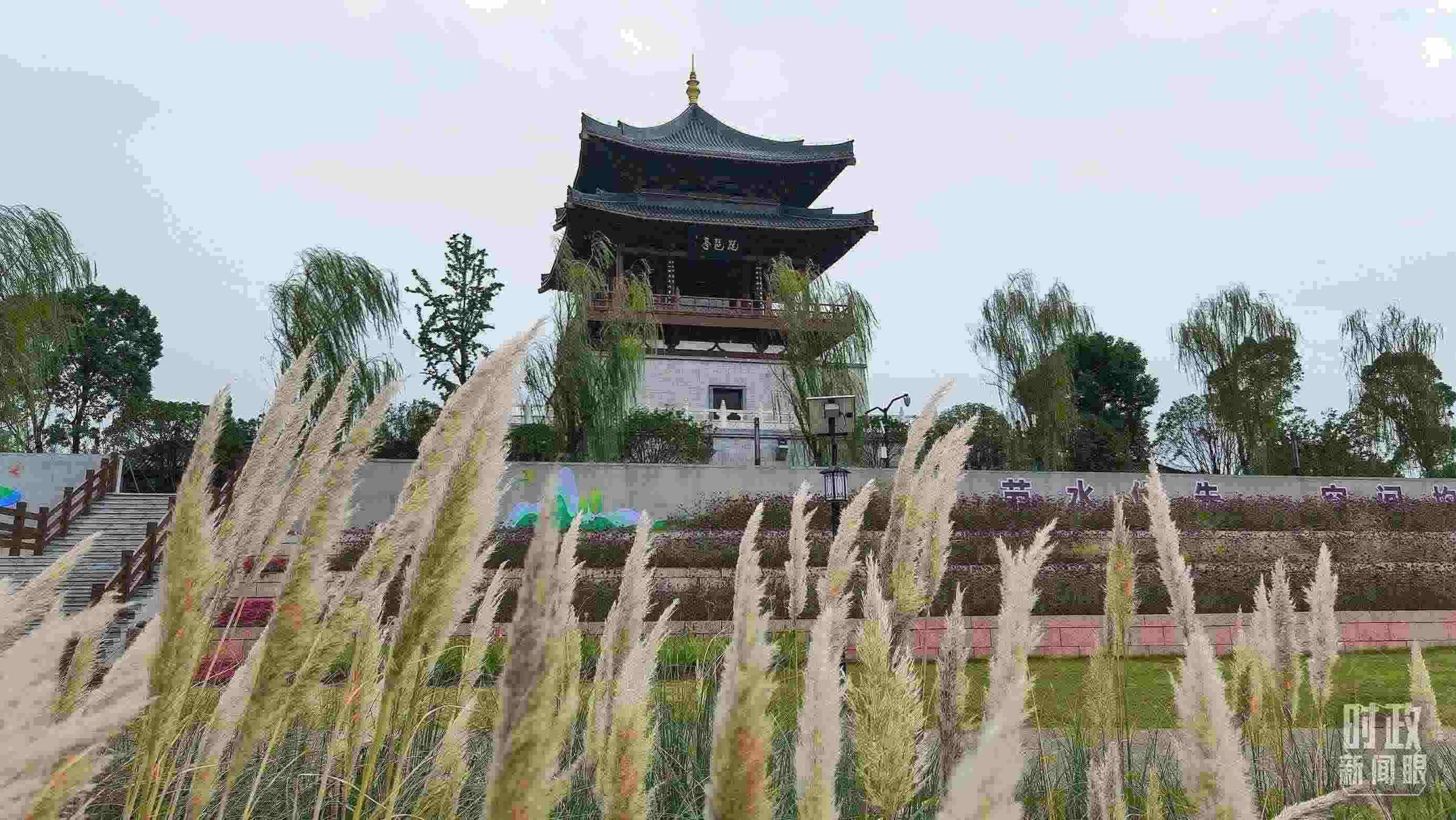 △長江國家文化公園九江城區(qū)段。（總臺央視記者程鋮拍攝）