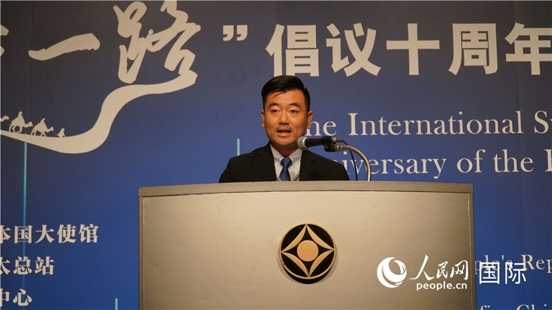 泰中“一帶一路”研究中心主任威倫發(fā)言。人民網(wǎng) 蔣曉辰攝