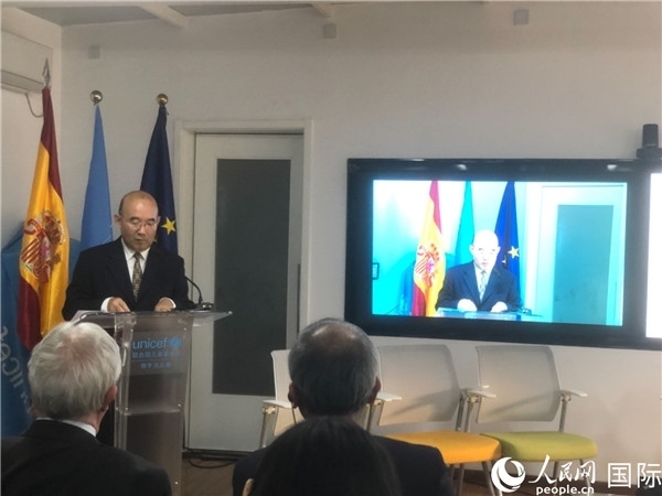 生態(tài)環(huán)境部應(yīng)對氣候變化司一級巡視員孫楨在研討會上致辭。 人民網(wǎng)記者 趙健攝