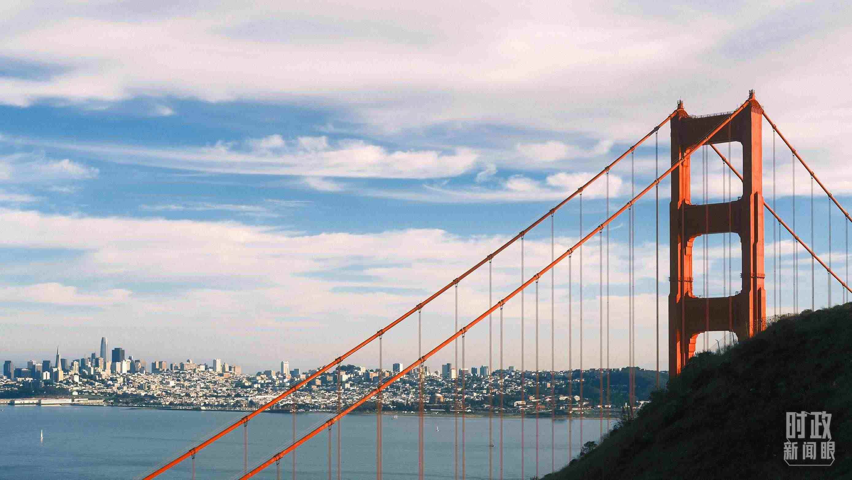 舊金山，金門大橋。（總臺央視記者盧心雨拍攝）