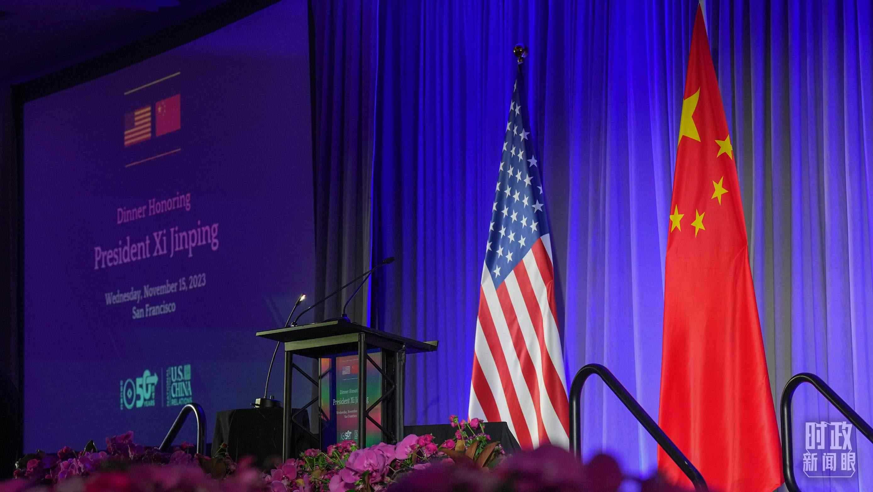 歡迎宴會當(dāng)晚，習(xí)近平在這里發(fā)表演講。（總臺國廣記者李晉拍攝）