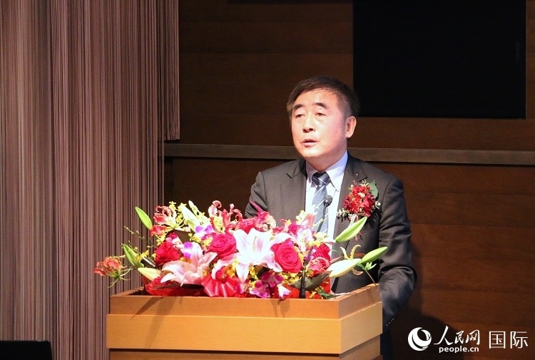 科盟會(huì)長楊克儉發(fā)表致辭。人民網(wǎng) 許可攝