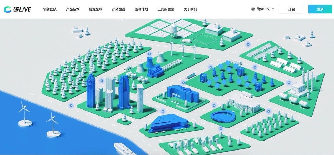 “碳LIVE”社區(qū)網(wǎng)頁截圖。圖片由騰訊公司提供