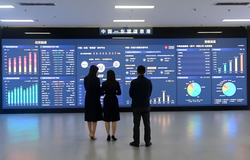 中國—東盟信息港股份有限公司展廳。