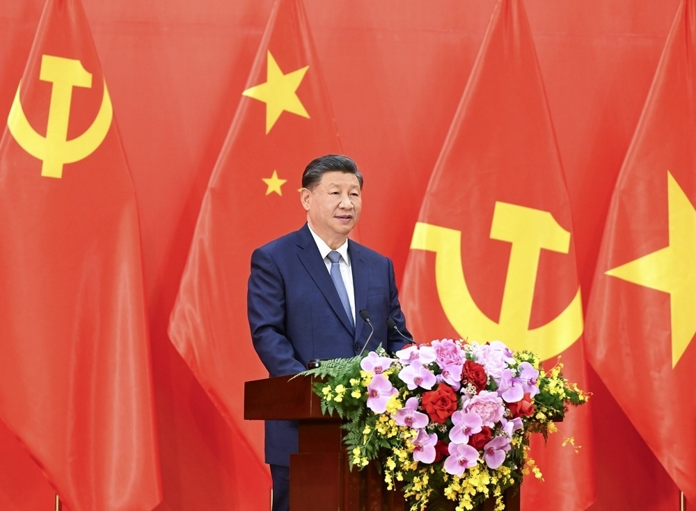 習(xí)近平總書記發(fā)表題為《賡續(xù)傳統(tǒng)友誼，開創(chuàng)中越命運(yùn)共同體建設(shè)新征程》的重要講話。