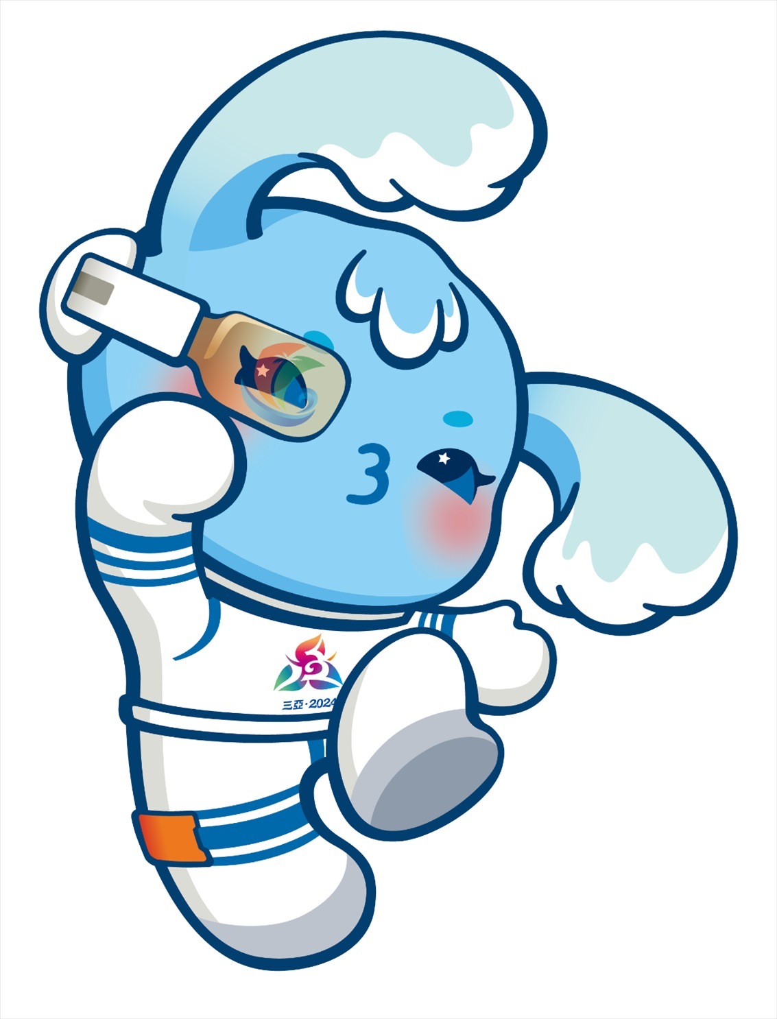 第十二屆全國少數民族傳統(tǒng)體育運動會吉祥物“吉貝”。第十二屆全國少數民族傳統(tǒng)體育運動會組委會供圖