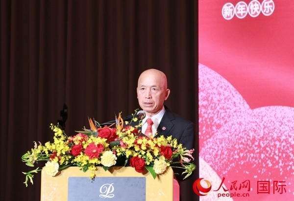 全華聯(lián)理事長賀乃和致辭。人民網 許可攝