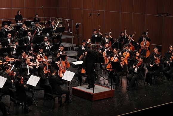 音樂(lè)會(huì)現(xiàn)場(chǎng)。學(xué)校供圖