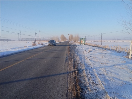 連接德惠市與太興村的德前公路寬闊通暢。德惠市委宣傳部供圖
