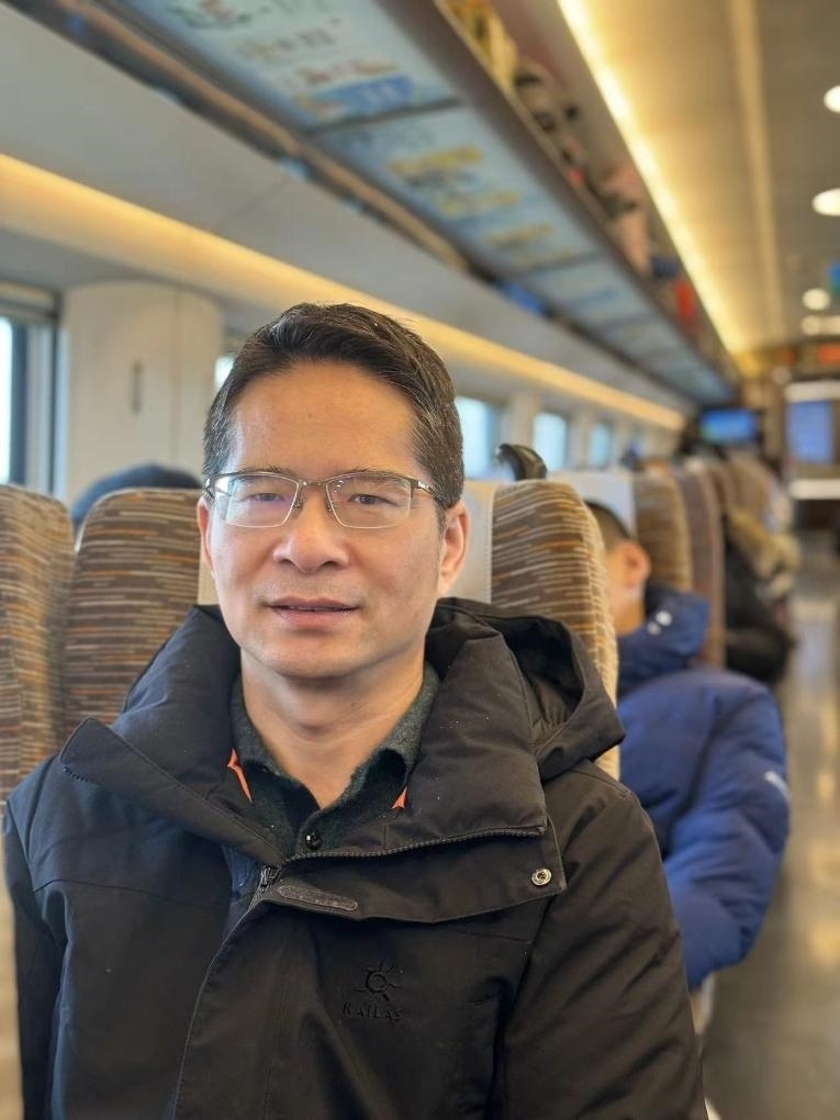 楊萬坤乘坐高鐵往返京津。（采訪對(duì)象供圖）