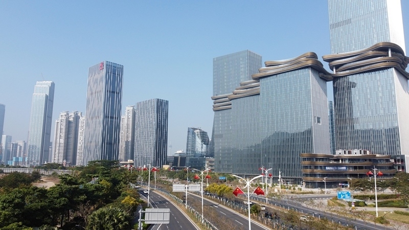 2024年1月1日，廣東珠海，橫琴粵澳深度合作區(qū)樓群。