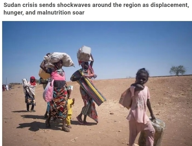 糧食危機、營養(yǎng)不良、霍亂 蘇丹人道主義危機嚴(yán)重
