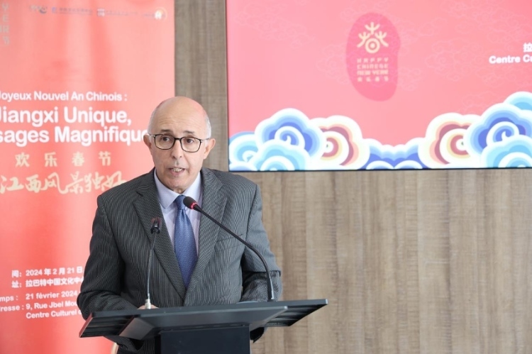 拉巴特文化藝術(shù)遺產(chǎn)復(fù)興協(xié)會主席德里希致辭。霍晶攝