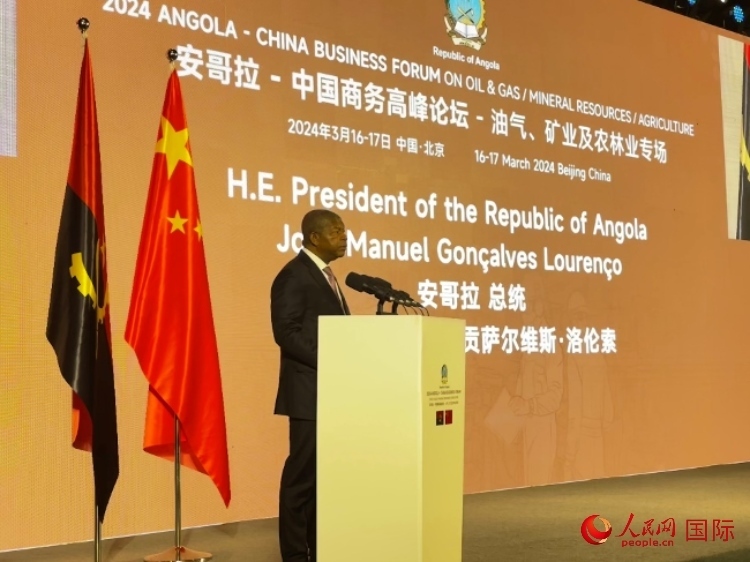安哥拉總統(tǒng)若昂·曼努埃爾·貢薩爾維斯·洛倫索。人民網(wǎng)記者 張榮攝
