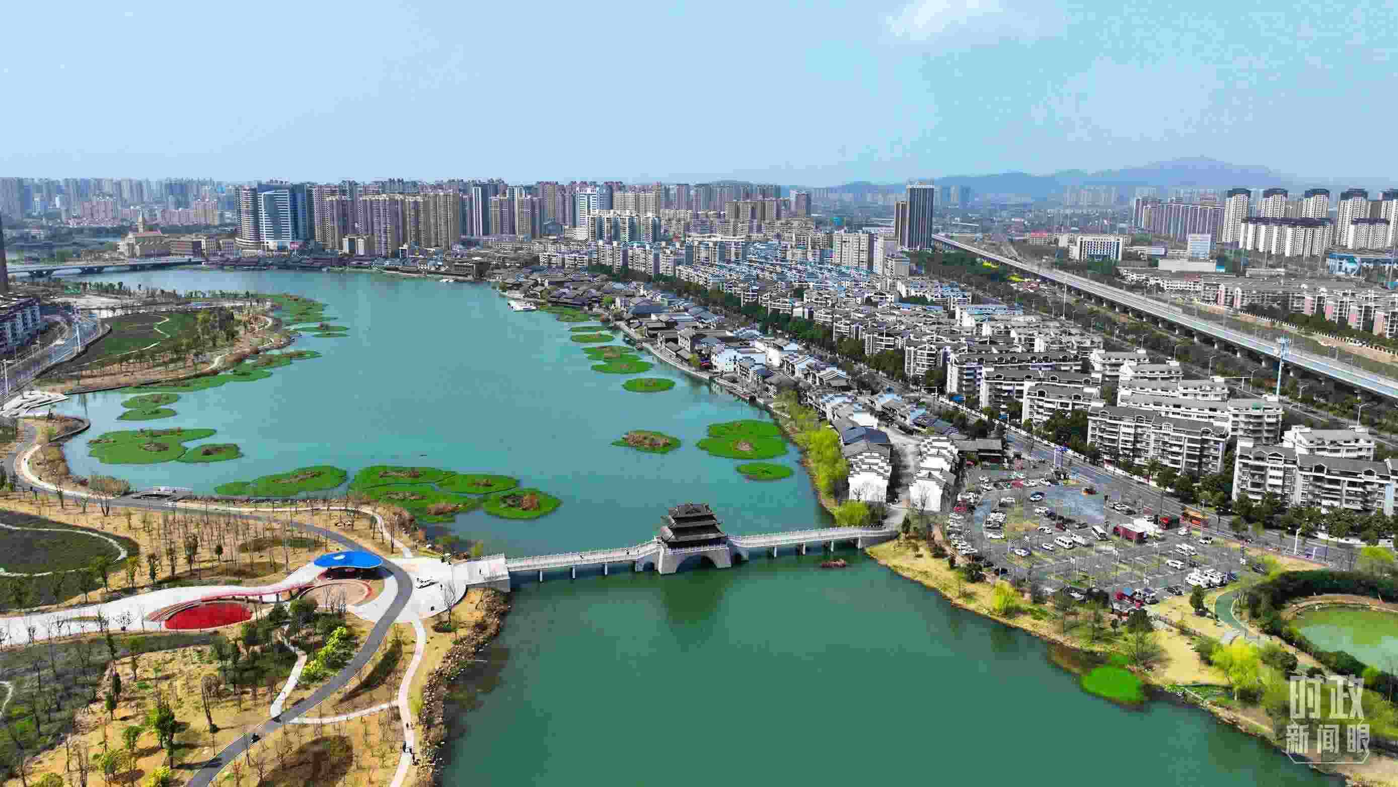 湖南常德。此次座談會前，習(xí)近平在長沙、常德兩地實地考察。（總臺央視記者范凱拍攝）