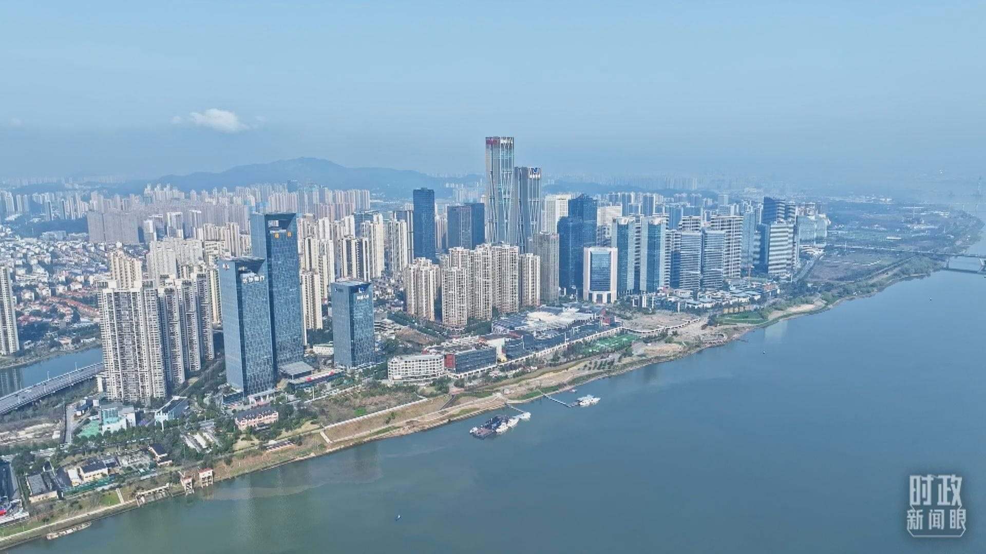 △俯瞰長沙。（總臺央視記者范凱拍攝）