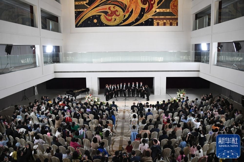 3月21日拍攝的“春暖·金融街韻律專場(chǎng)音樂(lè)會(huì)”現(xiàn)場(chǎng)。新華社記者 任超 攝