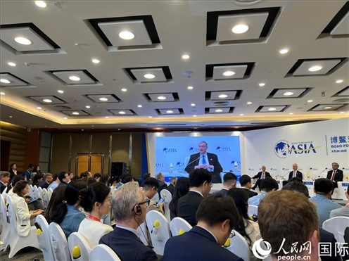 3月27日，博鰲亞洲論壇2024年年會(huì)“全球地緣政治展望”分論壇現(xiàn)場(chǎng)。人民網(wǎng) 艾里士攝
