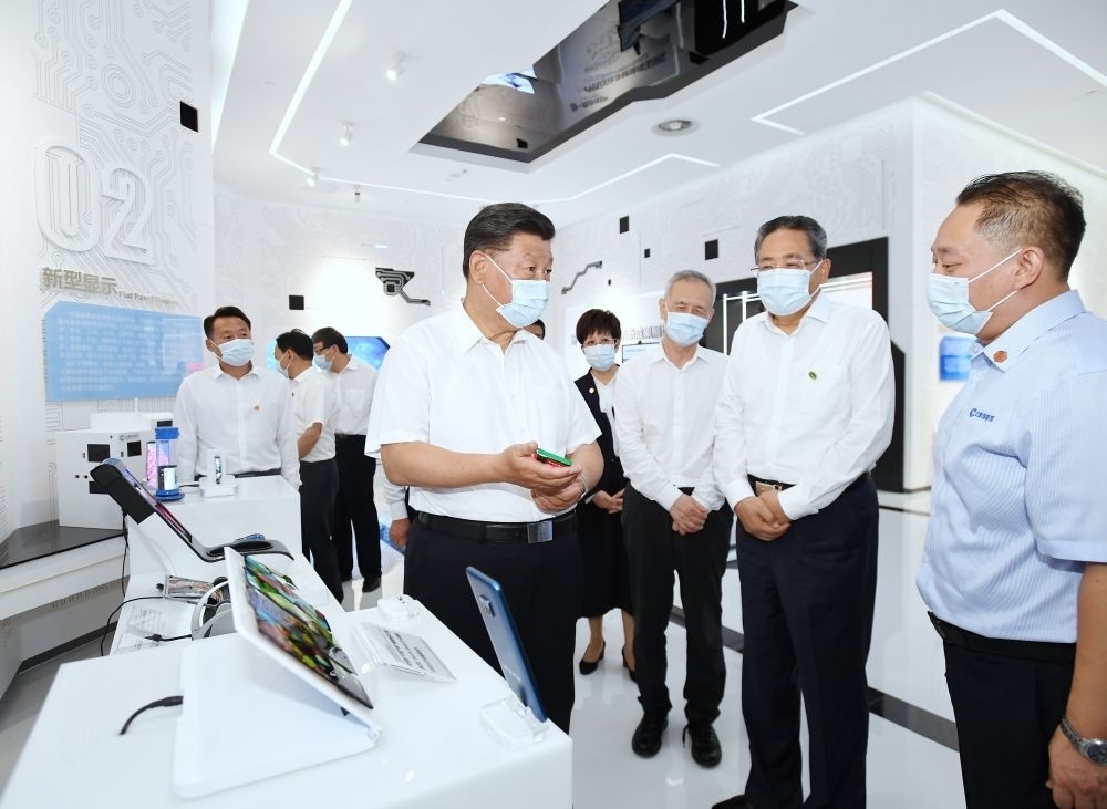 2020年8月19日下午，習(xí)近平總書記在安徽省合肥市參觀安徽創(chuàng)新館，了解安徽省科技創(chuàng)新和新興產(chǎn)業(yè)發(fā)展情況。