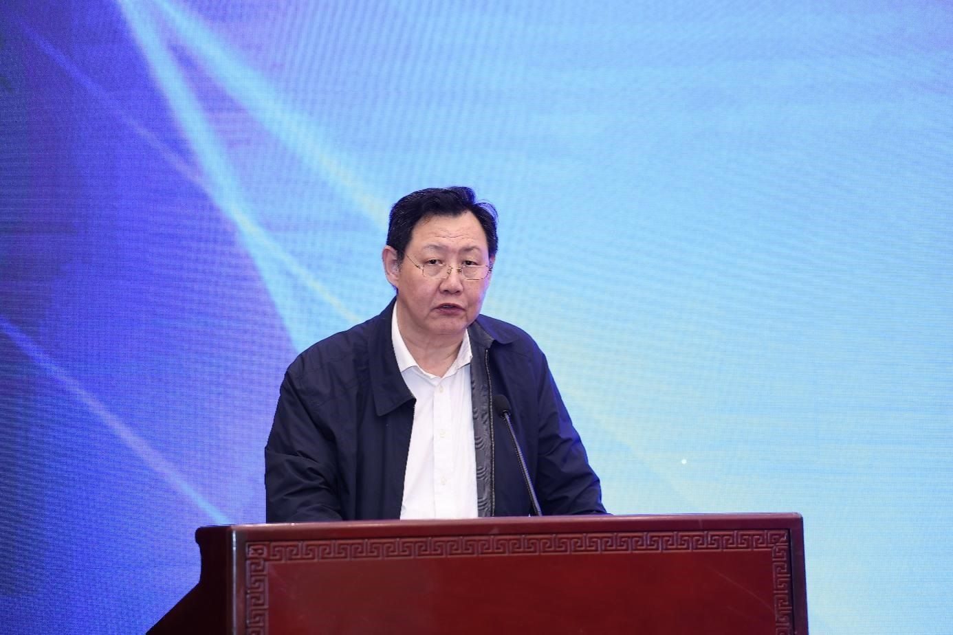 中國物流與采購聯(lián)合會(huì)黨委副書記余平致辭。主辦方供圖