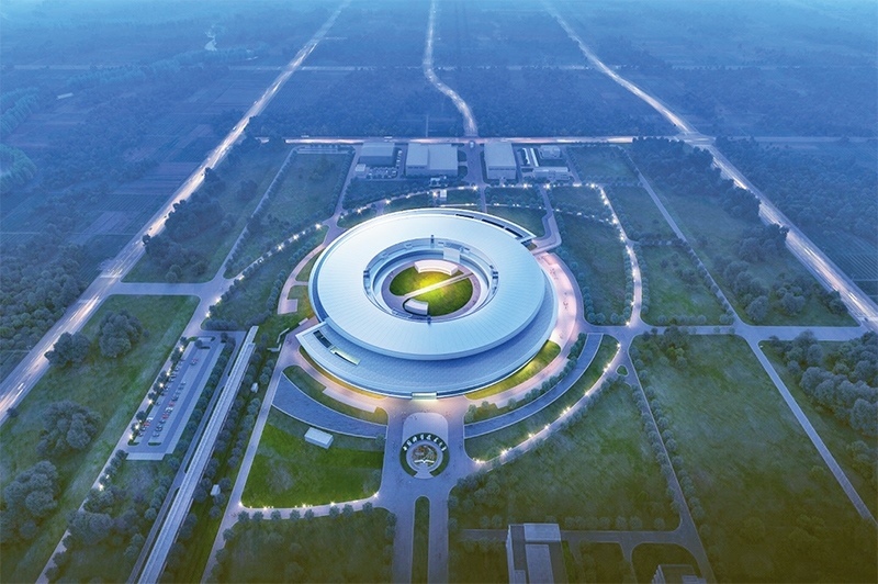 近年來，長三角各省市牢牢把握高質(zhì)量發(fā)展這個首要任務(wù)，因地制宜培育和發(fā)展新質(zhì)生產(chǎn)力，朝著世界級城市群目標邁進。圖為第四代大科學裝置“合肥先進光源”的效果圖（資料圖片）。 新華社發(fā)（中國科學技術(shù)大學國家同步輻射實驗室供圖）