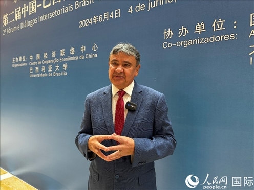 巴西社會發(fā)展部部長迪亞斯。 人民網記者 張榮攝