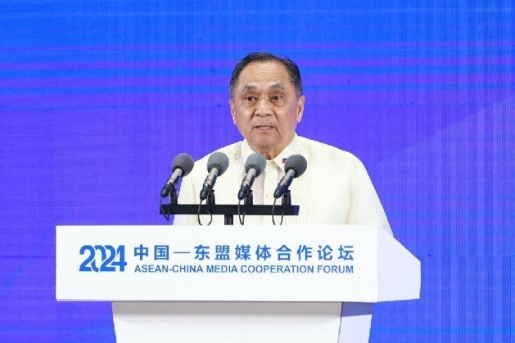 吉米致辭。中國外文局供圖