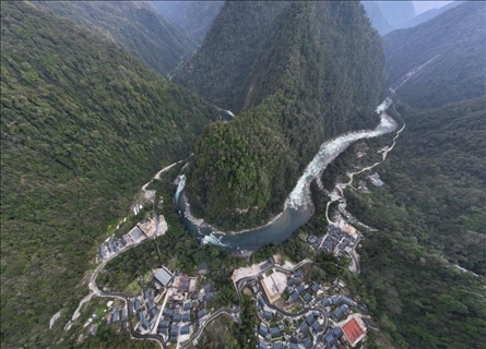 2023年3月10日，云南獨龍江航拍