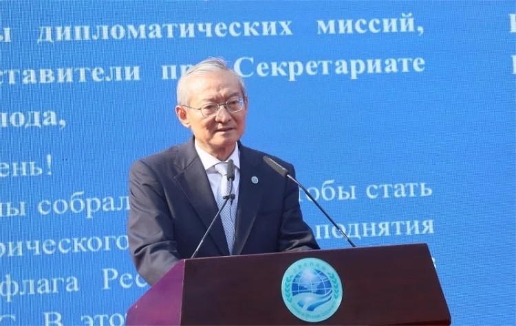 上合組織秘書長張明出席活動(dòng)并致辭。主辦方供圖