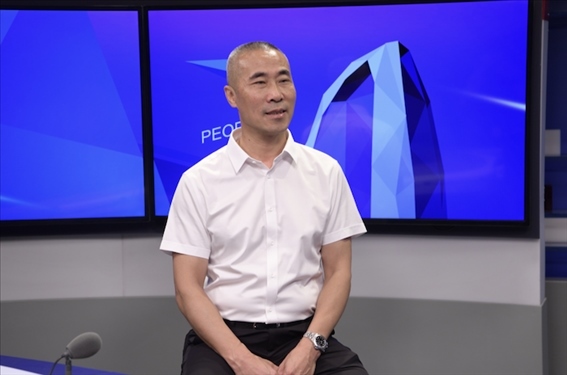 福建省晉江市工商聯(lián)黨組成員王建回。人民網(wǎng)記者 王曉嘯攝