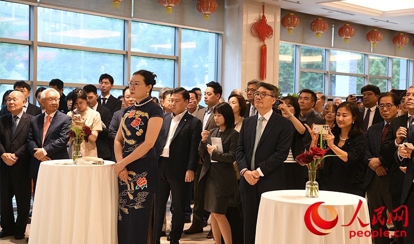 招待會(huì)現(xiàn)場(chǎng)。人民網(wǎng) 李帆攝