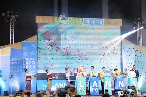 7月9日，2024年蘭納博覽會開幕式在清邁國際會展中心舉行。人民網(wǎng)記者楊一攝